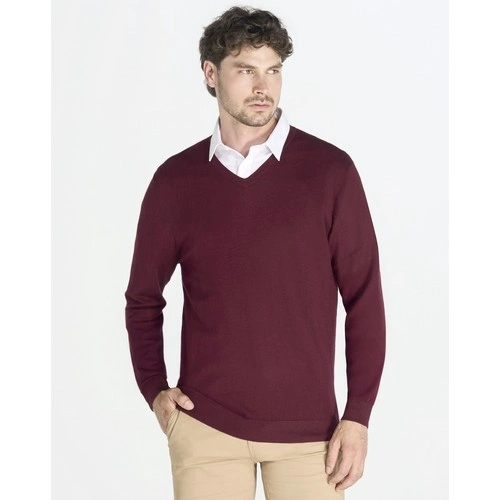 COMPRAR JERSEY DE HOMBRE SUAVE Y ENTALLADO DE CUELLO PICO REF WKBOSTON JHK