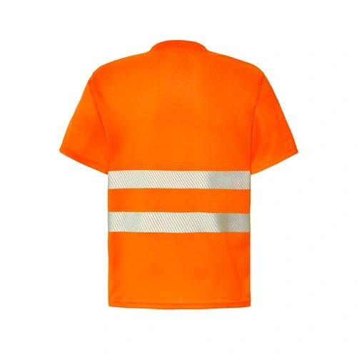 camiseta tecnica con cuello canale de poliester y reflectante 140gms jhk ref hv01u00