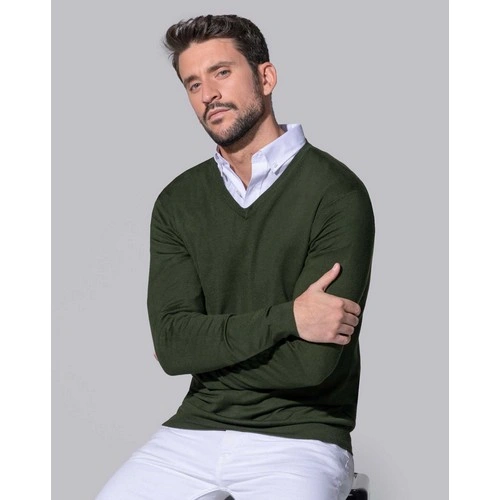 COMPRAR JERSEY DE HOMBRE SUAVE Y ENTALLADO DE CUELLO PICO REF WKBOSTON JHK