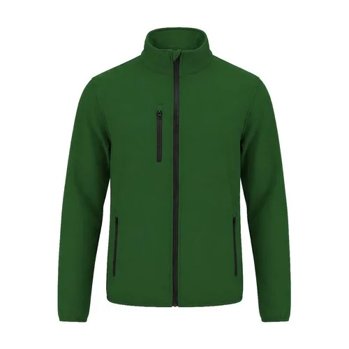 Chaqueta bicapa cremallera entera bolsillos pecho laterales forro polar jhk ref JTSOFTJAC - Bottle Green