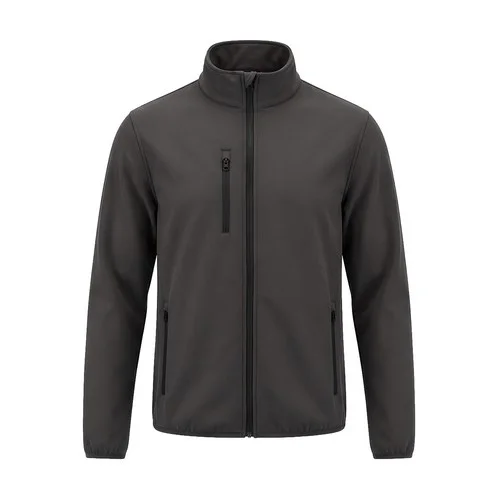 Chaqueta bicapa cremallera entera bolsillos pecho laterales forro polar jhk ref JTSOFTJAC - Graphite