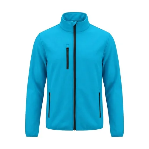 Chaqueta bicapa cremallera entera bolsillos pecho laterales forro polar jhk ref JTSOFTJAC - Turquoise