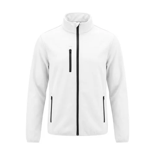 Chaqueta bicapa cremallera entera bolsillos pecho laterales forro polar jhk ref JTSOFTJAC - White