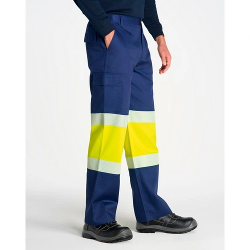 pantalon multibolsillos con cremallera reflectante 210gms jhk ref hv12u00