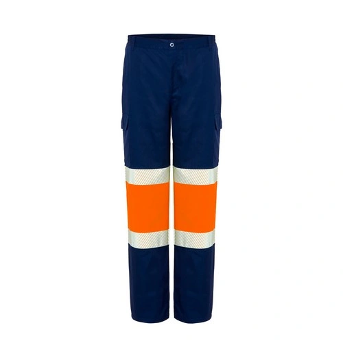 pantalon multibolsillos con cremallera reflectante 210gms jhk ref hv12u00
