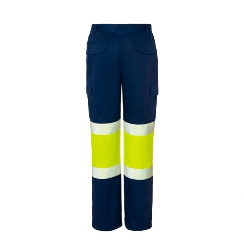 pantalon multibolsillos con cremallera reflectante 210gms jhk ref hv12u00