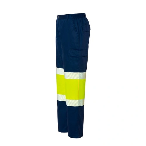 pantalon multibolsillos con cremallera reflectante 210gms jhk ref hv12u00