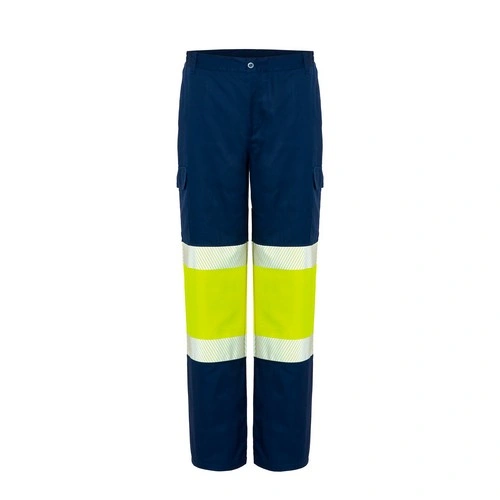 pantalon multibolsillos con cremallera reflectante 210gms jhk ref hv12u00