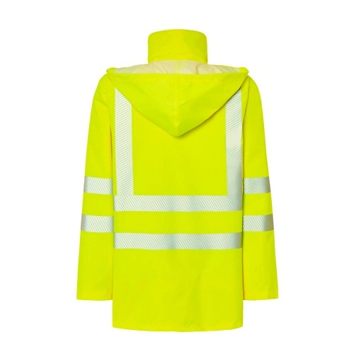parka de poliester con capucha oculta y cintas reflectantes 180gsm jhk ref hv10u00