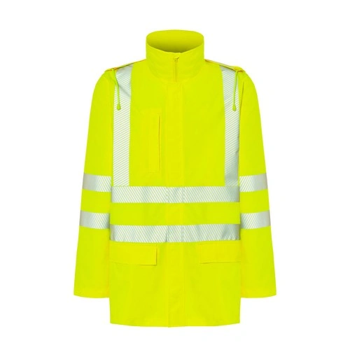 parka de poliester con capucha oculta y cintas reflectantes 180gsm jhk ref hv10u00