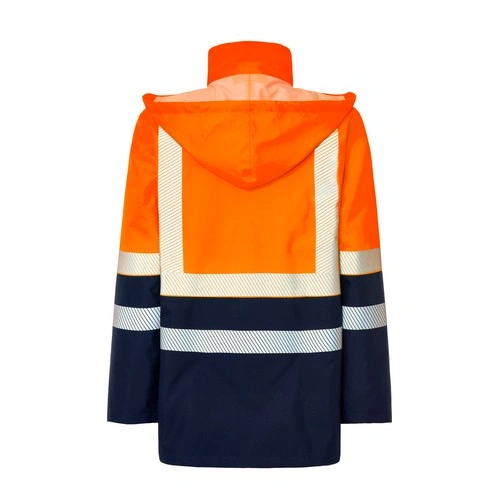parka de poliester con capucha oculta y cintas reflectantes 180gsm jhk ref hv10u00