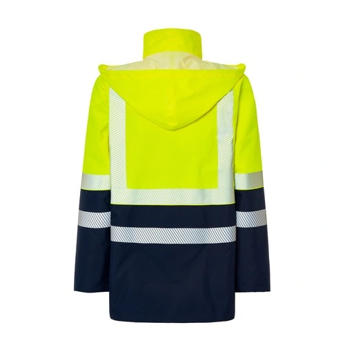 parka de poliester con capucha oculta y cintas reflectantes 180gsm jhk ref hv10u00