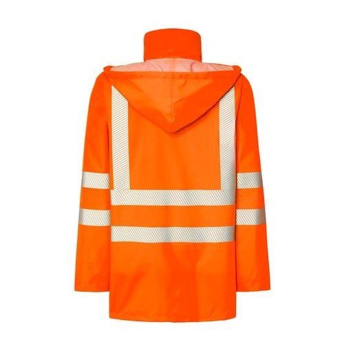 parka de poliester con capucha oculta y cintas reflectantes 180gsm jhk ref hv10u00