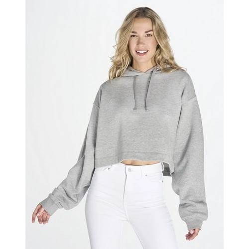 COMPRAR SUDADERA CORTA OVERSIZE CON CAPUCHA REF SWULCROP JHK