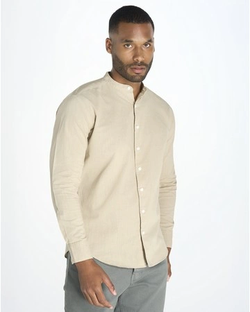 Camisa en manga larga con boton